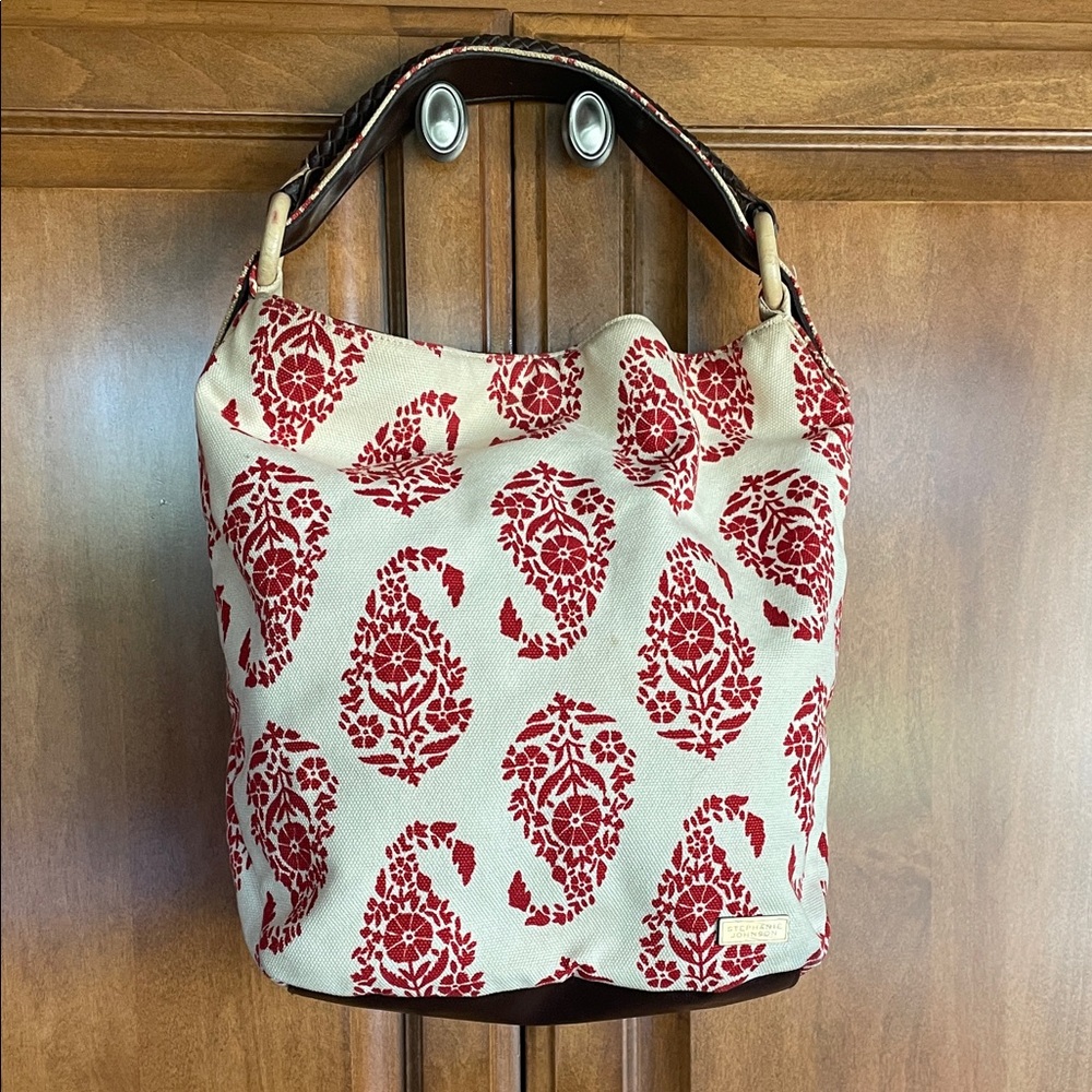 STEPHANIE JOHNSON ABSTRACT FLORAL TOTE Excellent Condition!